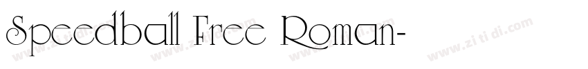 Speedball Free Roman字体转换